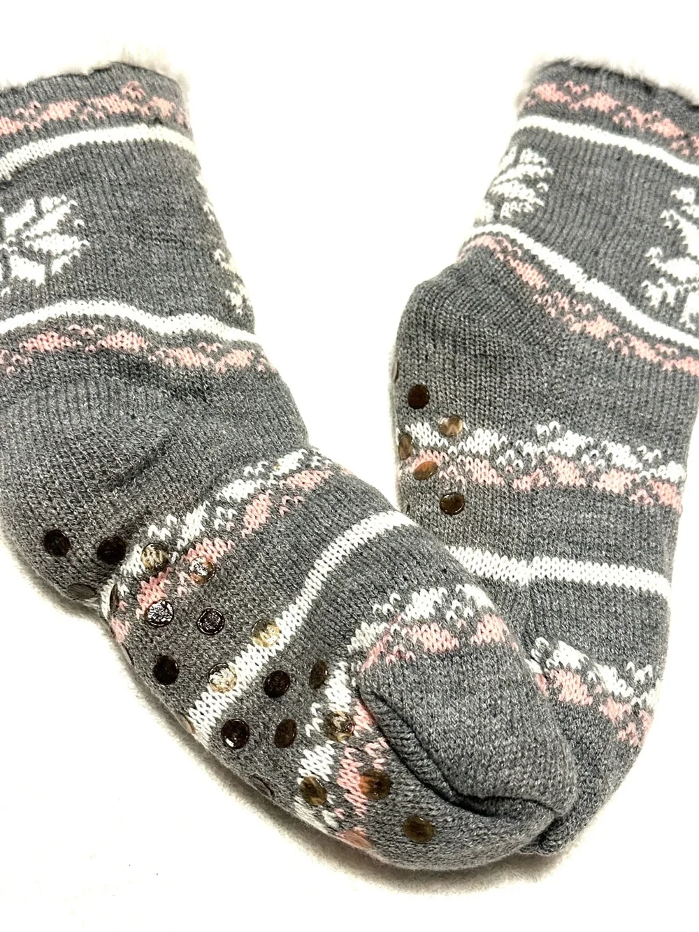 5/$15💥 Cozy Cabin Slipper Socks Winter Snowflake ❄️